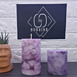 『G&S Buring』大理石系列-香氛蠟燭 浪漫紫大理石蠟燭
